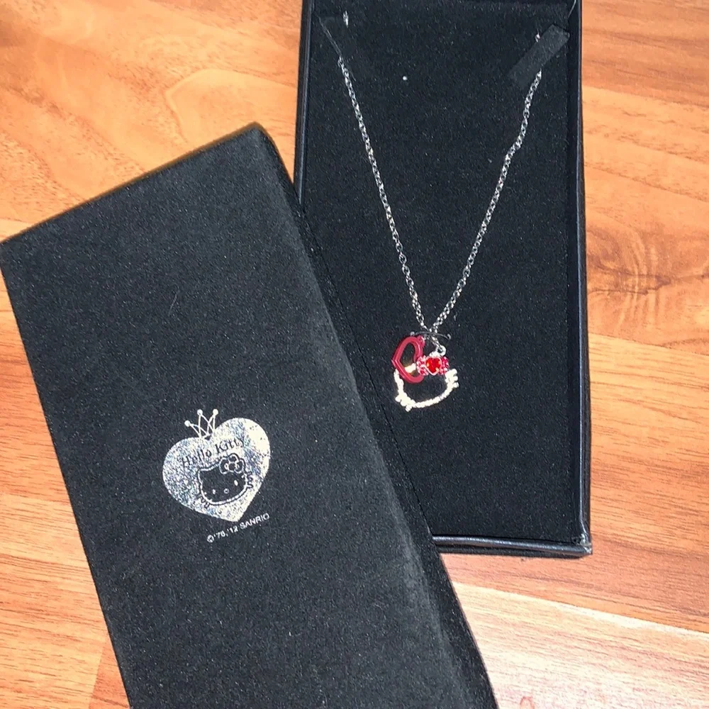 Hello Kitty Sanrio Rhinestone Necklace - Picture 2 of 11